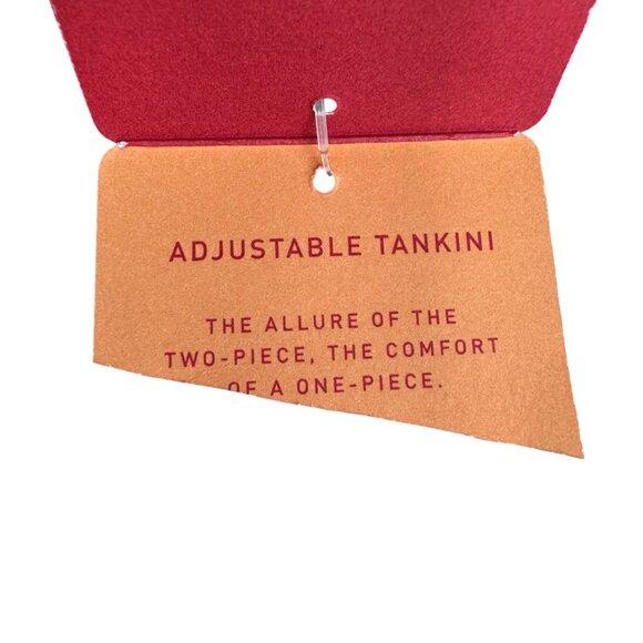 Vintage Merona Plus Size 22W Paisley Print Ruched Tankini Top With Built-In‎ Bra - Picture 4 of 9